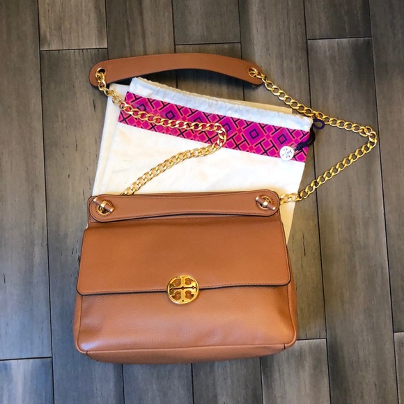 Tory Burch Handbags - NWOT Tory Burch Camel Leather Crossbody